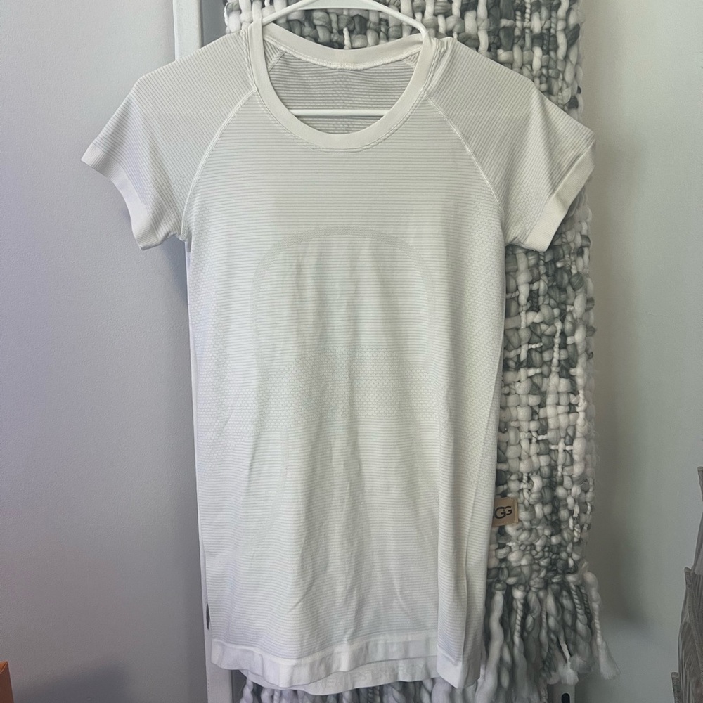 Lululemon White Swiftly Tech T-Shirt